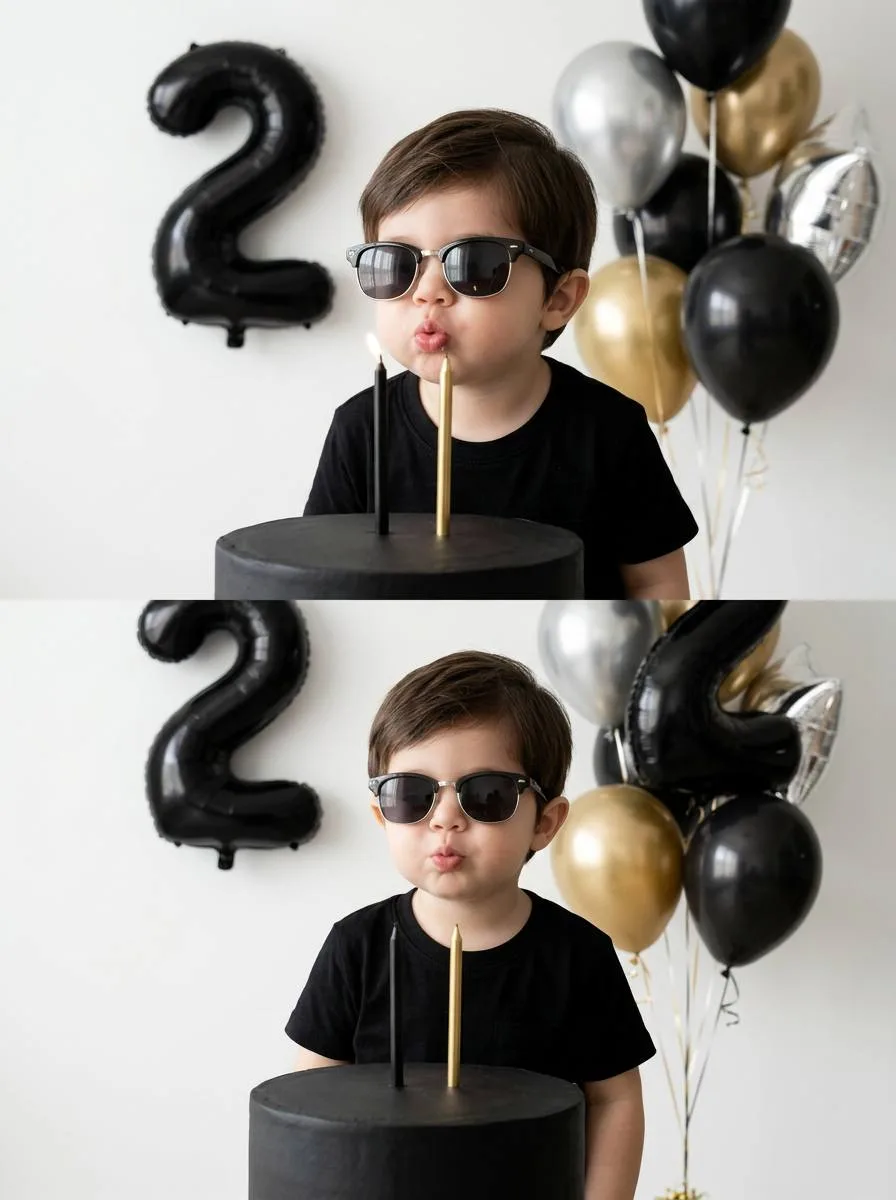 خروجی نمونهٔ پرامپت تولد بچگانه  🎂